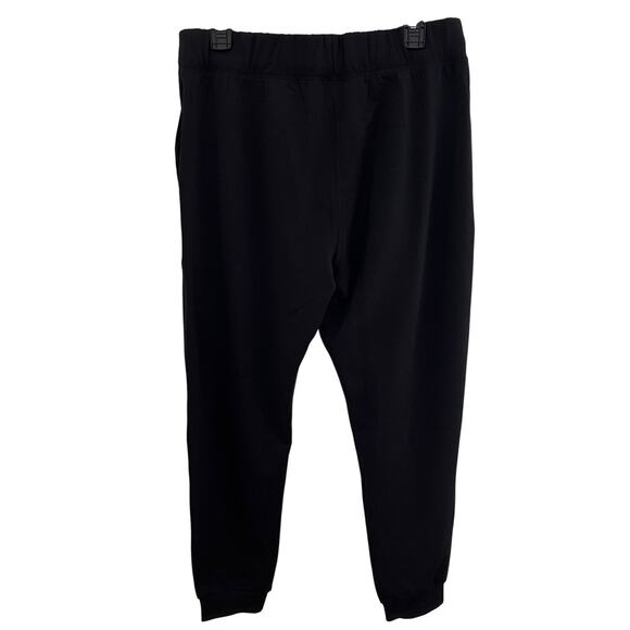 Woolx Merino Joggers Womens Sz XL Black Wool Blend Drawstrings Athleisure Pants - Picture 5 of 9